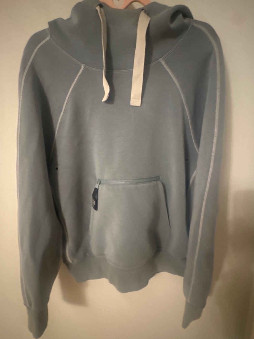 Athleta Allison Izu Blue Gray Pullover Hoodie Size Small Athleisure